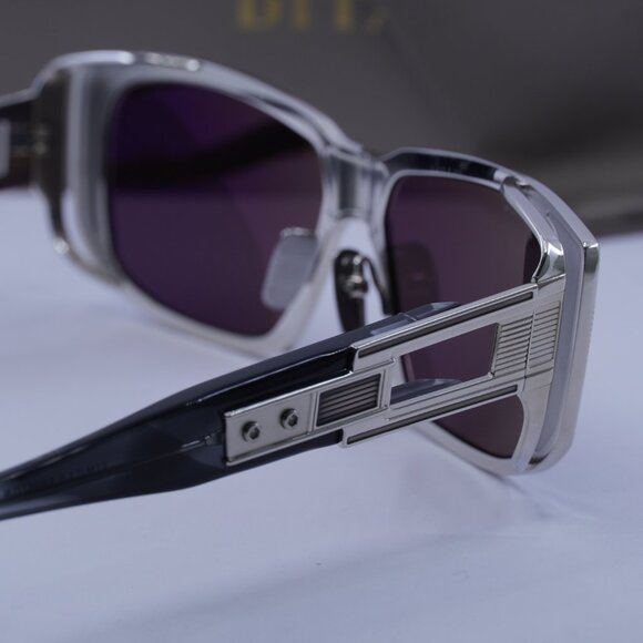 Dita ZIRITH DTS-435-A-02 Rectangle Sunglasses - Silver/Grey - Picture 9 of 10